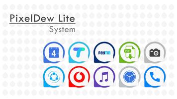 PixelDew Lite Icon Pack الملصق