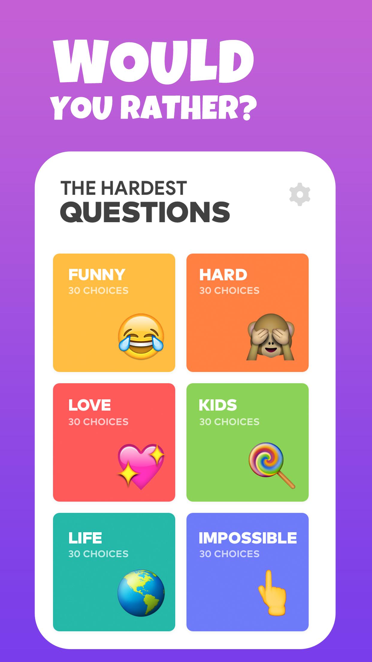 Would you rather? - Hardest Choice Game for Party APK برای دانلود اندروید