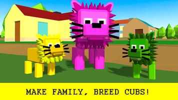 Pixel Lion Survival Simulator screenshot 1