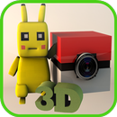 Mine cam 3D Pixelmon Hunter 🐞 APK