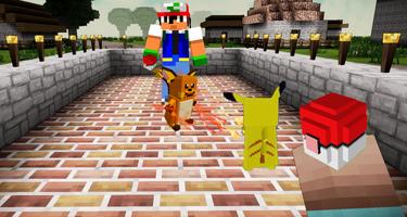 Cube pixel Pixelmon village: Craft & build now II Affiche