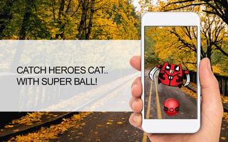 Pocket Cat Go! Heroes Edition ảnh chụp màn hình 1