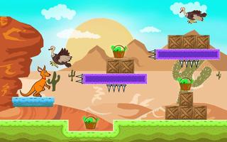 Kangaroo Run:Wild Jungle Adventure Platformer Game पोस्टर