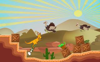 Kangaroo Run:Wild Jungle Adventure Platformer Game capture d'écran 2