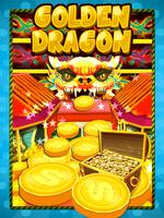 Golden Dragon Coin Dozer Free 海报
