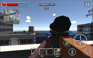 Sniper Shooter Blocky Hitman Plakat