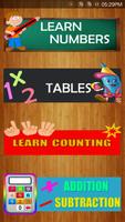 Learn Maths- Tables / Counting Affiche