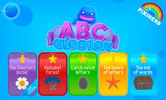 ABC glooton Free preschool app plakat