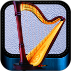 instrument de musique harpe icône