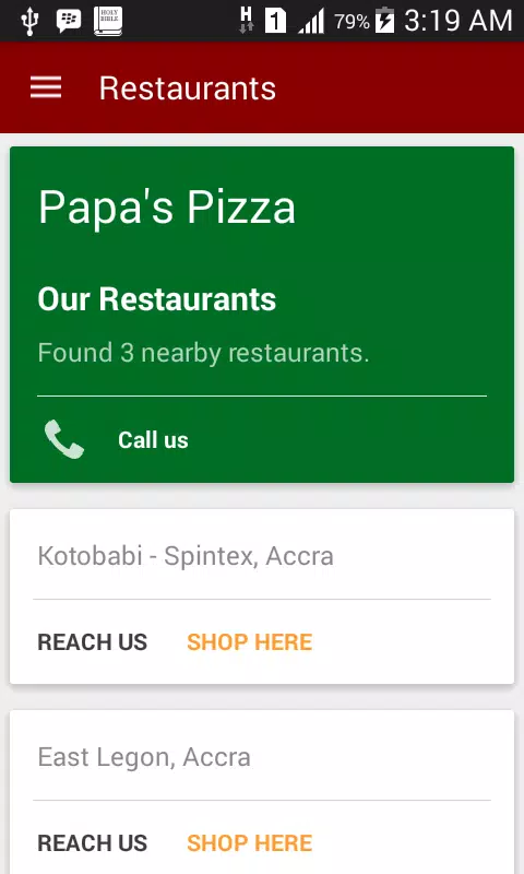Papa's Pizza Spintex