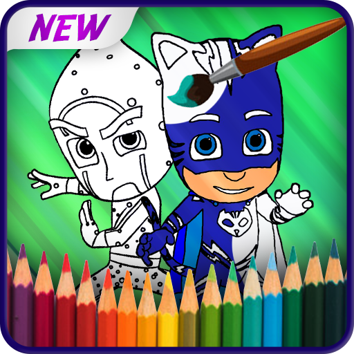 PJ-Masks Coloring book game