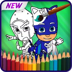 PJ-Masks Coloring book game