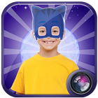 pj catboy masks hero : photo editor sticker (geko) icône