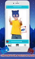 pj catboy masks hero : photo editor sticker (geko) capture d'écran 3
