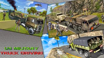 Offroad US Army Truck Driving 3D Simulator capture d'écran 3