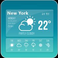 Weather Forecast Temperature الملصق