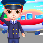 Airport Manager Flying Girls Aeroplane kids Game آئیکن