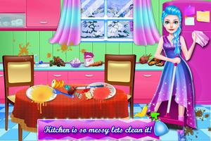 Ice Princess Winter Decoration Cleaning Game screenshot 3