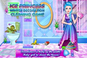 Ice Princess Winter Decoration Cleaning Game poster