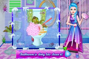 Ice Princess Winter Decoration Cleaning Game screenshot 2