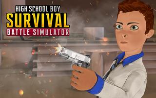 High School Boy Survival Battle Simulator Game Cartaz