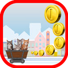 Mew Mew Cat Trolley Game Free آئیکن