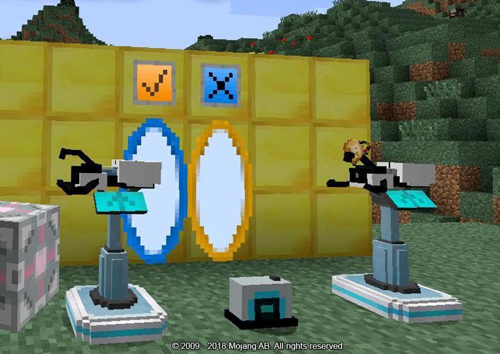 Майнкрафт portal gun