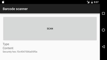 Barcode scanner screenshot 1