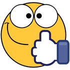 Emotikony Facebook, naklejki M ikona