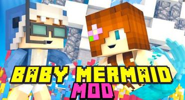 Baby Mermaid Tail Mod for Minecraft PE Affiche