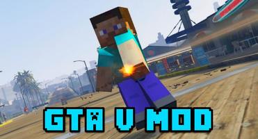 GTA 5 Mod for Minecraft PE الملصق