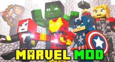 Marvel Mod for Minecraft PE Affiche