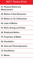 NEET Physics MCQs ポスター