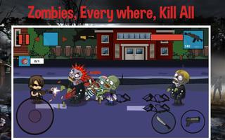 tir des zombies jeu de grève Affiche