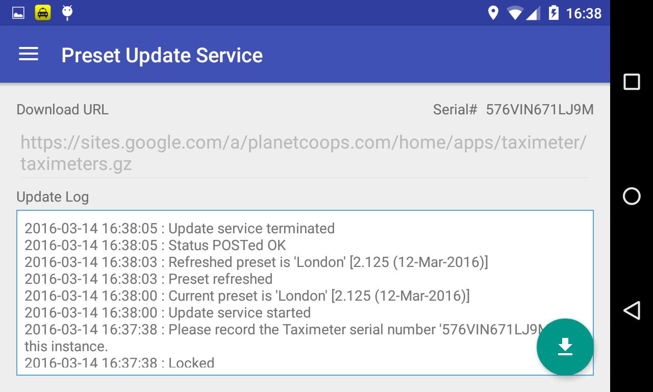 Service are updating. Test service Скриншот. Host app service Updater.