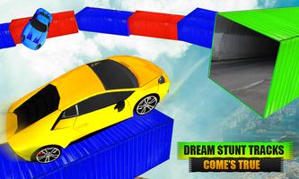 Impossible Car Stunt Racing 3D Game पोस्टर