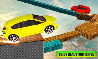 Impossible Car Racing Stunts - GT Car Stunts Game Ekran Görüntüsü 1