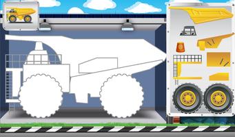 Animated Puzzles trucks cars 스크린샷 1