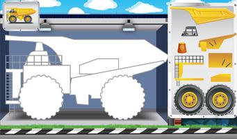 Animated Puzzles trucks cars Ekran Görüntüsü 1