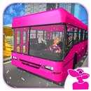 Pink Lady Snow Bus City Driver APK