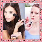 Collage de photos de maquillage icône