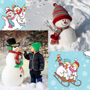 Sneeuwpop foto collage-APK