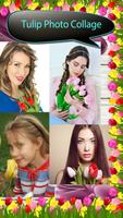 Collage de photos de tulipes Affiche