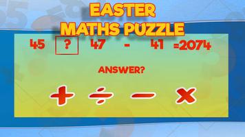 Puzzle mathématique de Pâques Affiche