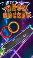 neon hockey Plakat