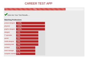 برنامه‌نما Career Test - very popular عکس از صفحه