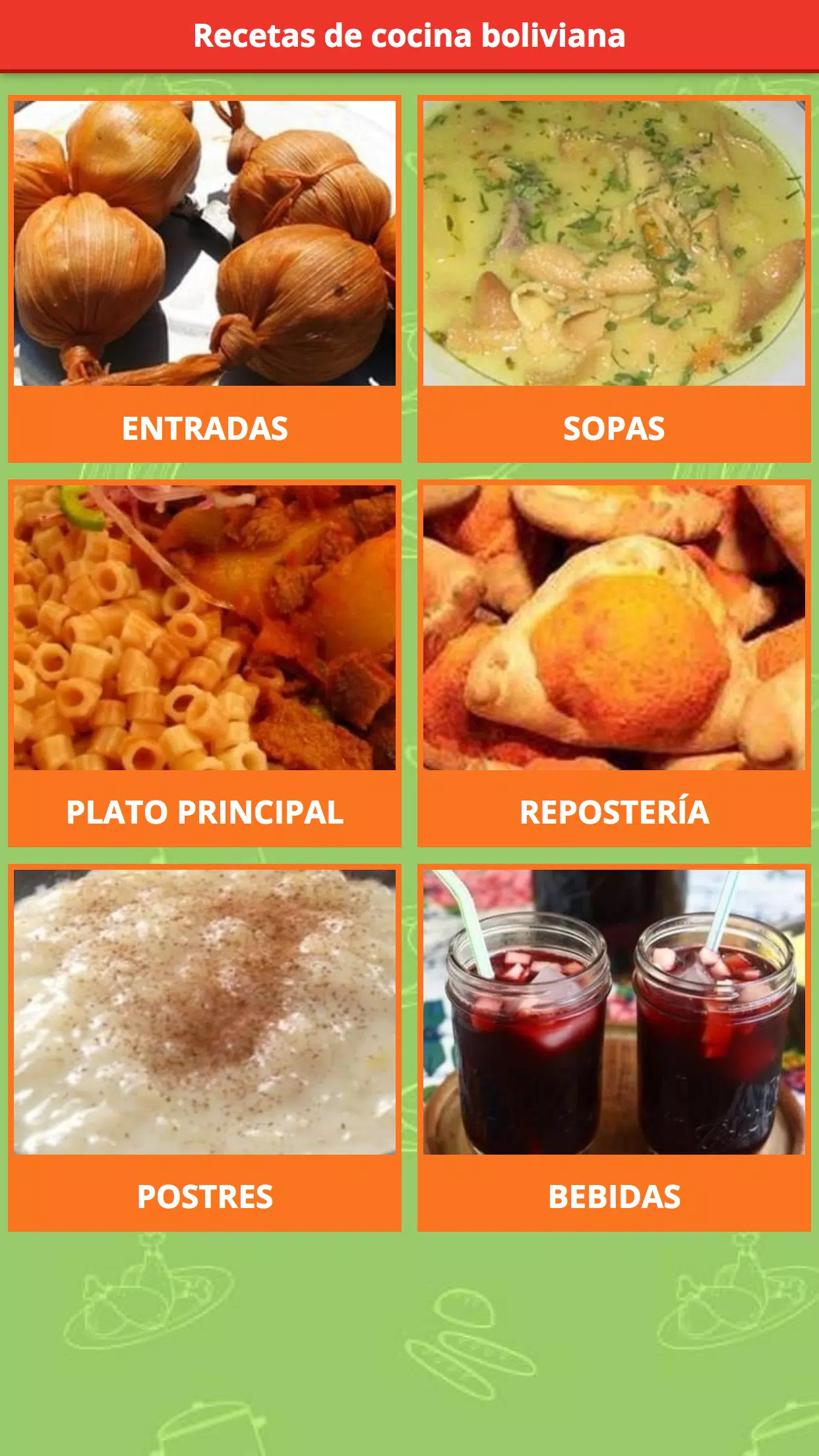 Recetas de Cocina Boliviana APK pour Android Télécharger