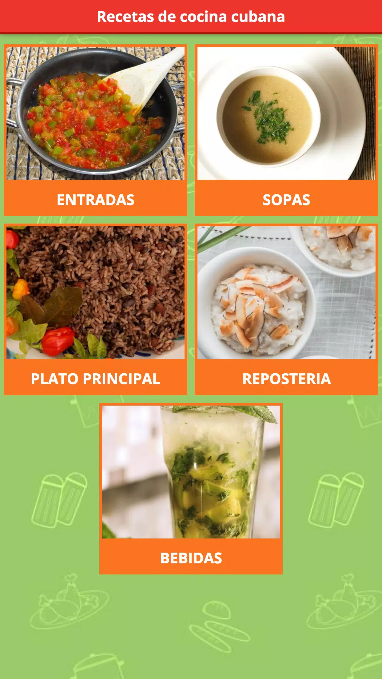 Download do APK de Recetas de Cocina Cubana para Android