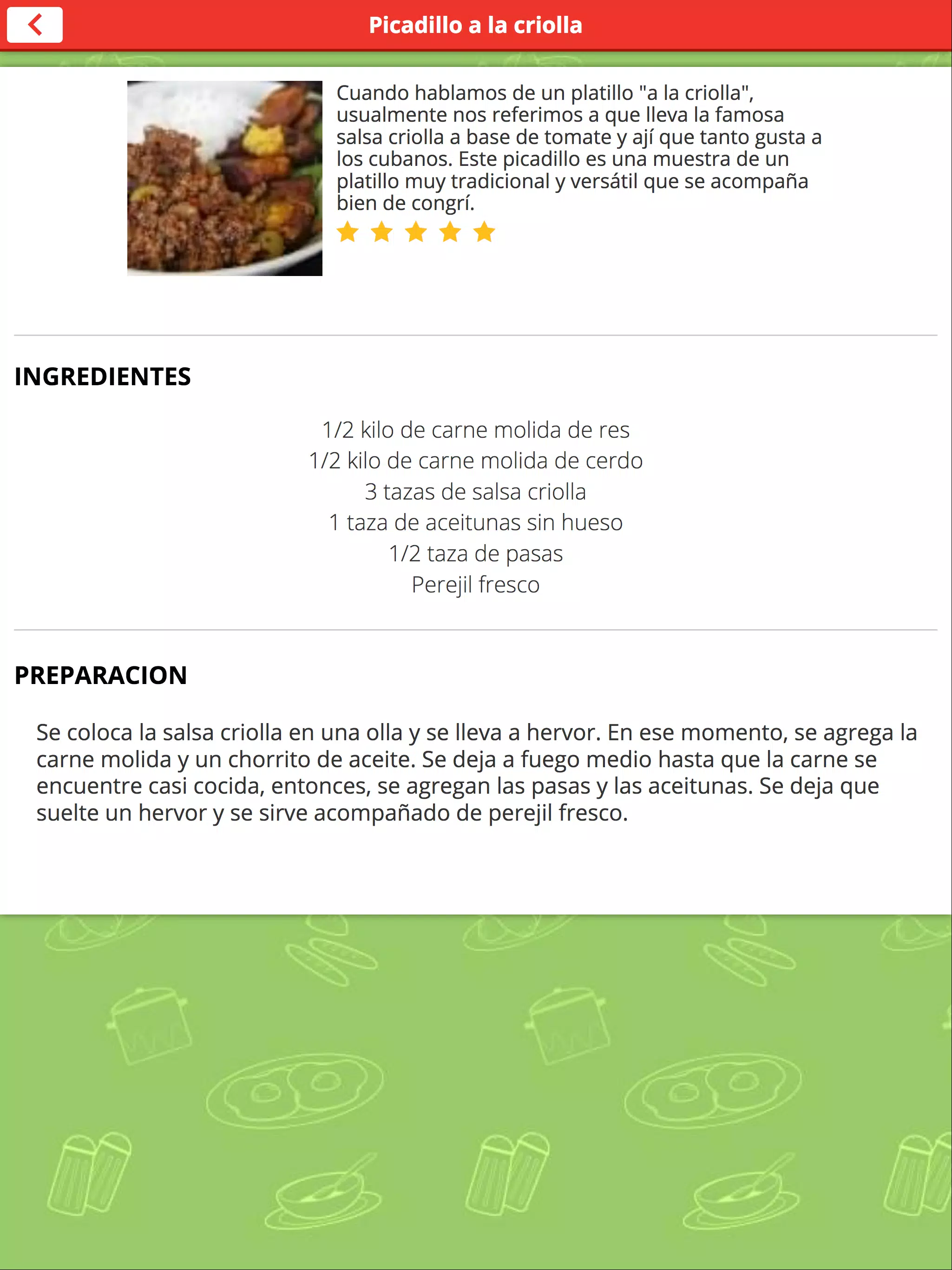 Recetas de Cocina Cubana APK do pobrania na Androida