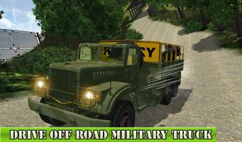 Militaire camion chauffeur: armée hors jeep volant capture d'écran 3